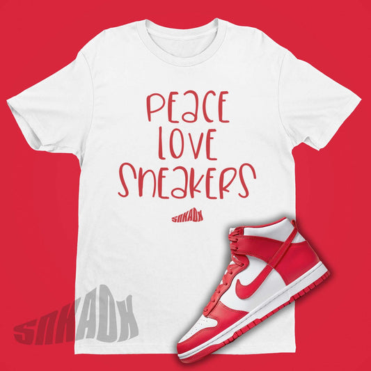 Nike Dunk High University Red Matching Shirt DD1399-106