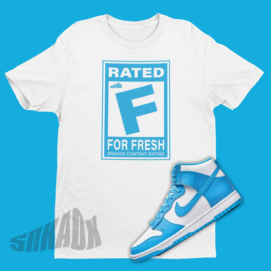 Video Game Rating Shirt Fresh Dunk Laser Blue