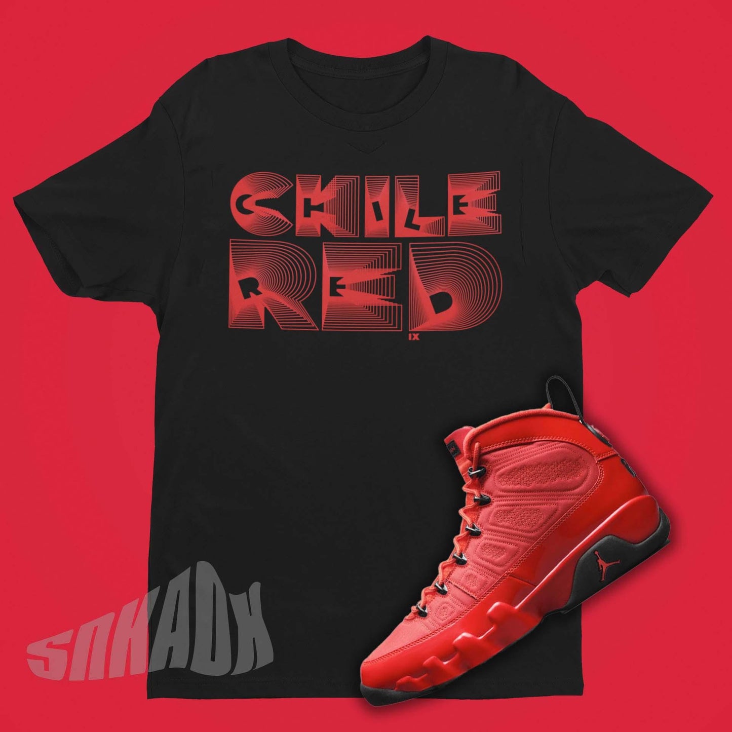Shirt To Match Air Jordan 9 Chile Red