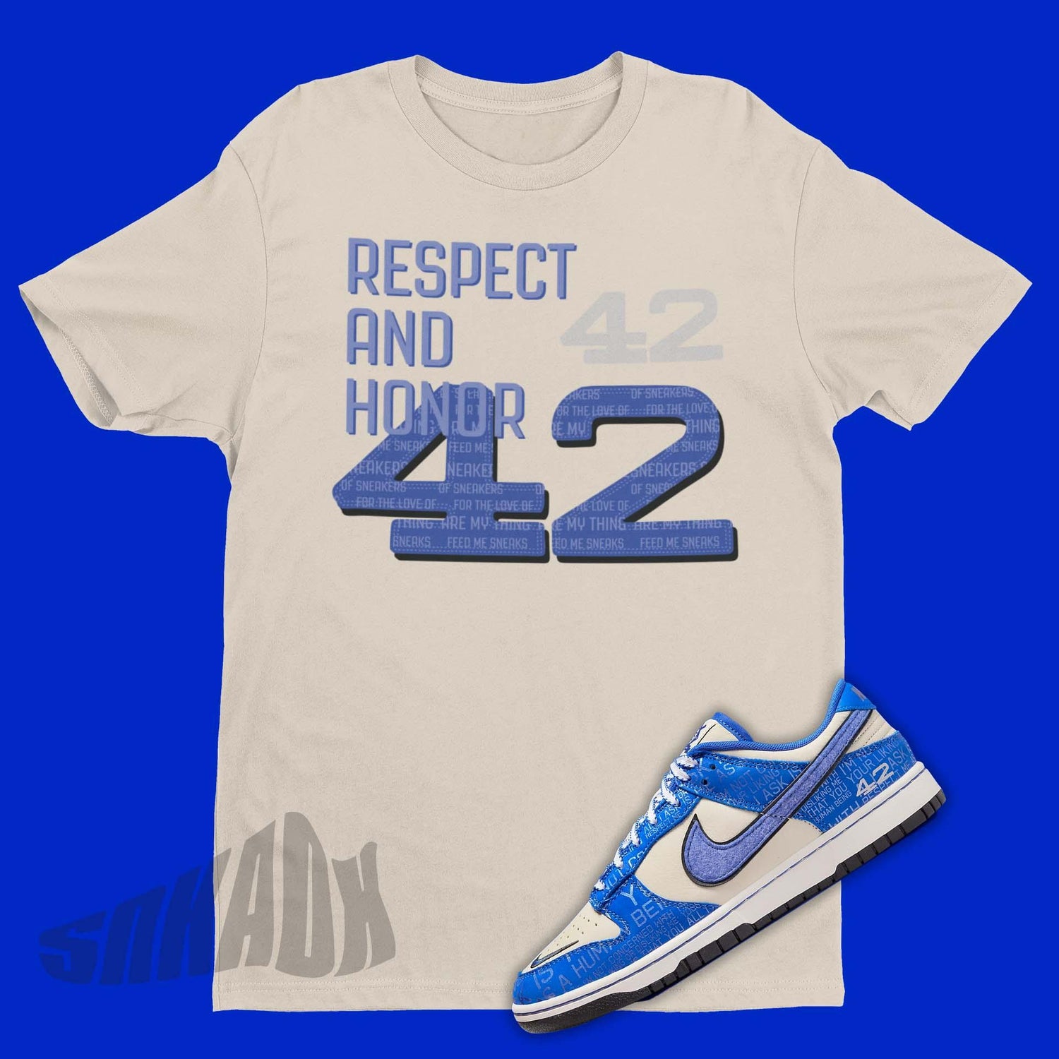 Respect Shirt To Match Nike Dunk Low Jackie Robinson