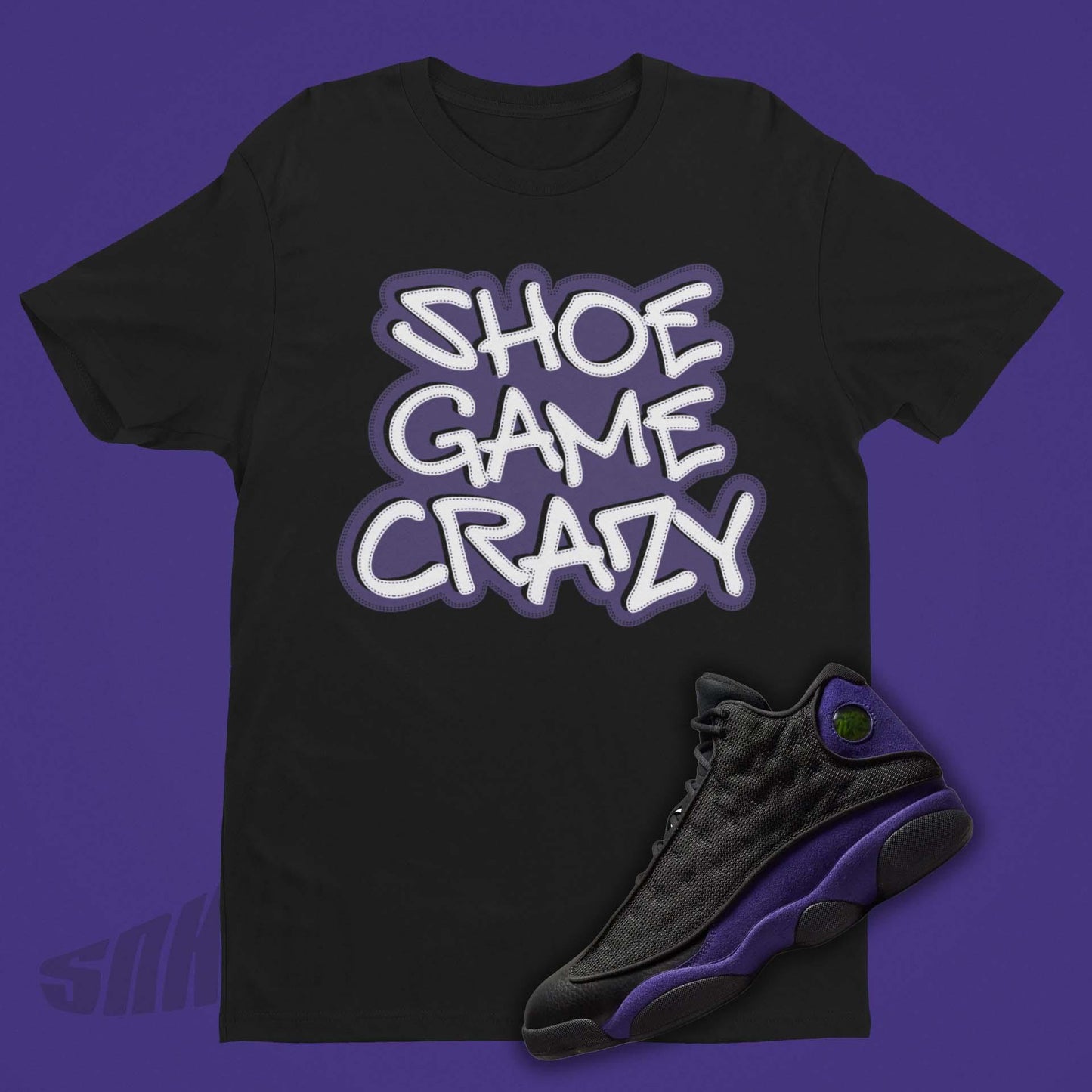 Shoe Game Crazy Shirt To Match Air Jordan 13 Court Purple