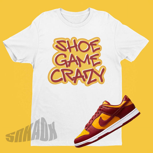 Nike Dunk Midas Gold Matching Shirt With Graffiti Font