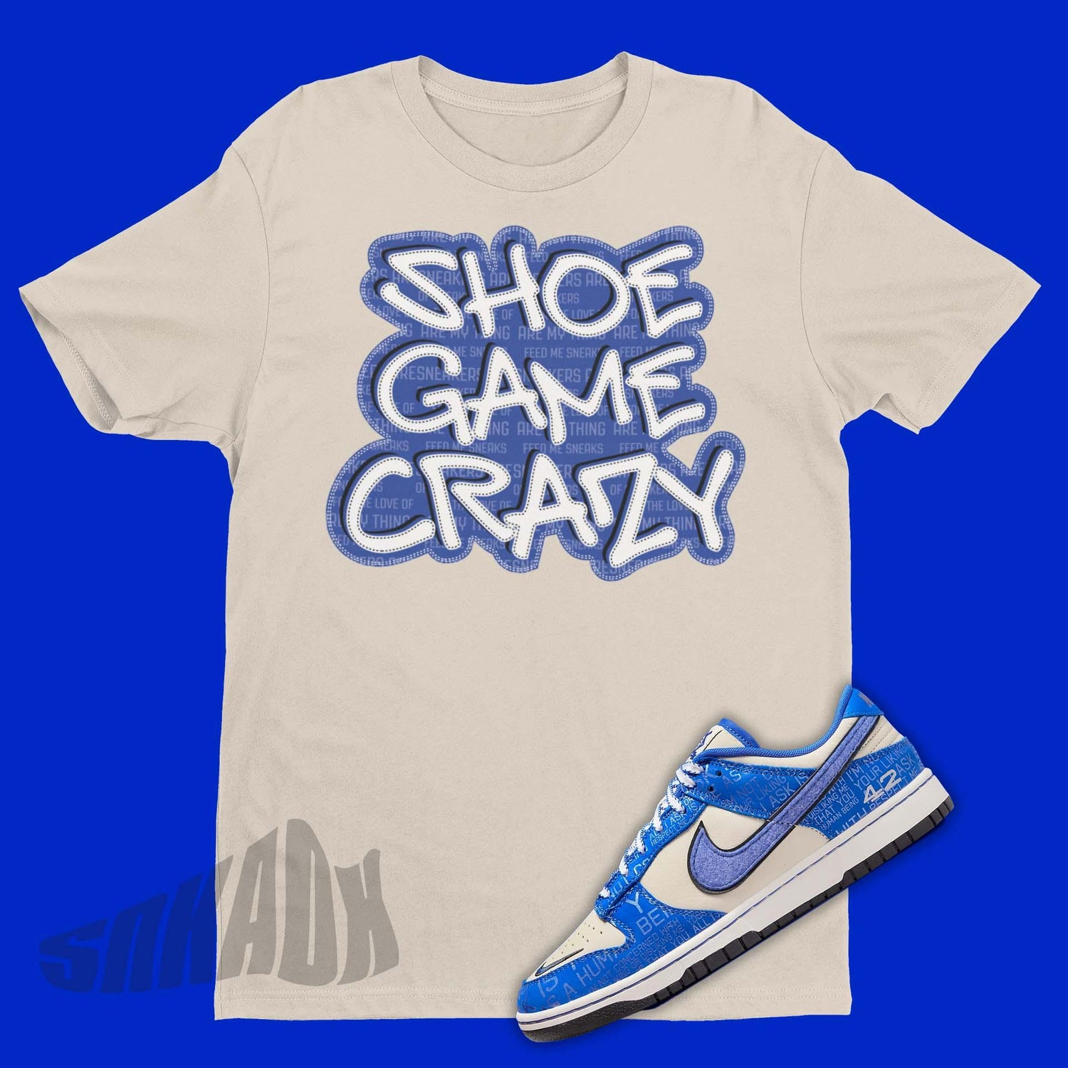Shoe Game Crazy Shirt To Match Nike Dunk Low Jackie Robinson