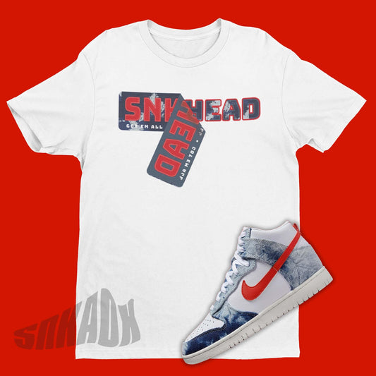 Sneakerhead Shirt To Match Nike Dunk High Washed Denim