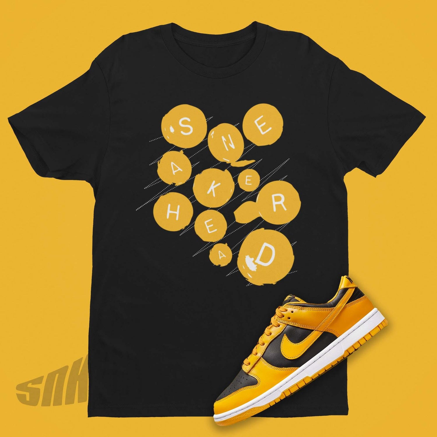 Sneakerhead Buttons Shirt to match Nike Dunk Goldenrod