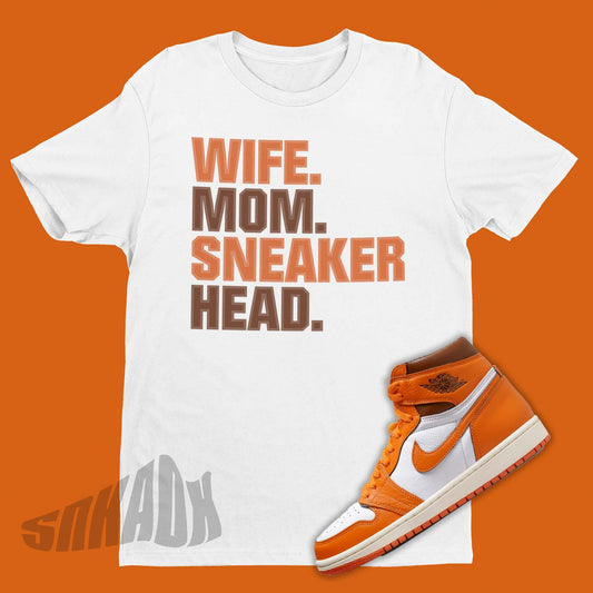 wife mom sneakerhead shirt to match air jordan 1 starfish