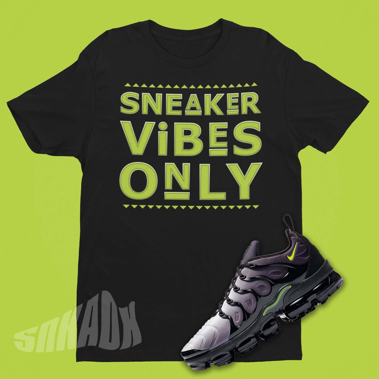 Neon Green VaporMax Matching Shirt 924453 009 SNKADX