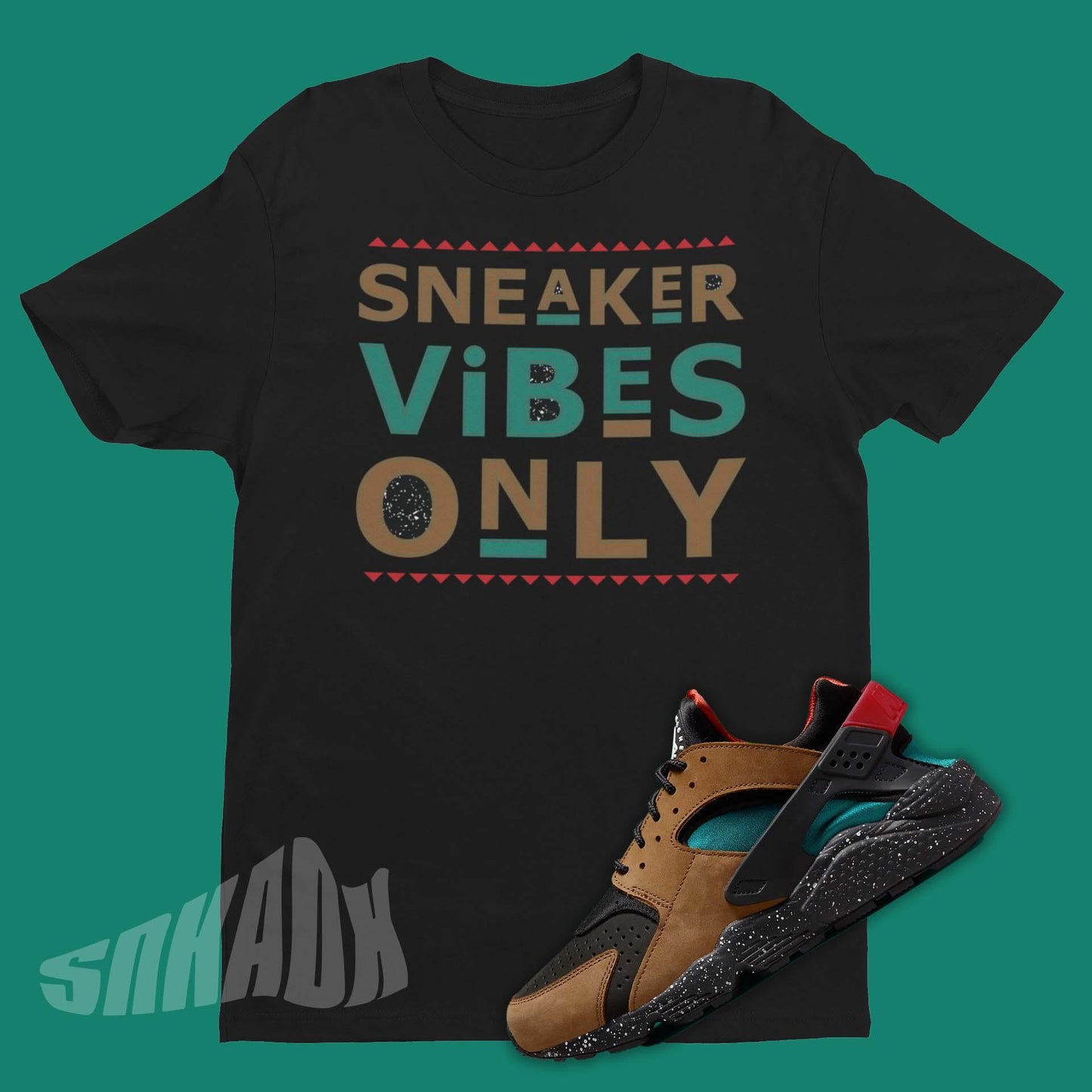 Sneaker Vibes Only Shirt To Match Nike Air Huarache Mowabb Brown