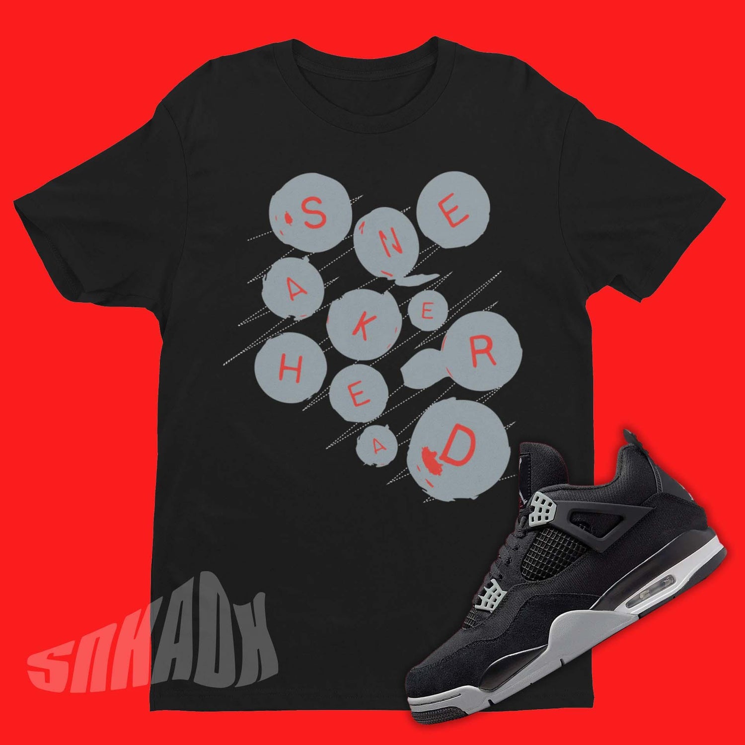 Sneakerhead Shirt To Match Air Jordan 4 Black Canvas
