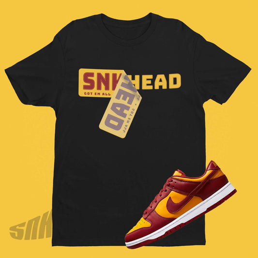 Nike Dunk Midas Gold Matching Shirt With Gold Sticker