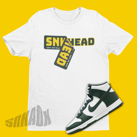 Sneaker Stickers Shirt To Match Nike Dunk High Noble Green