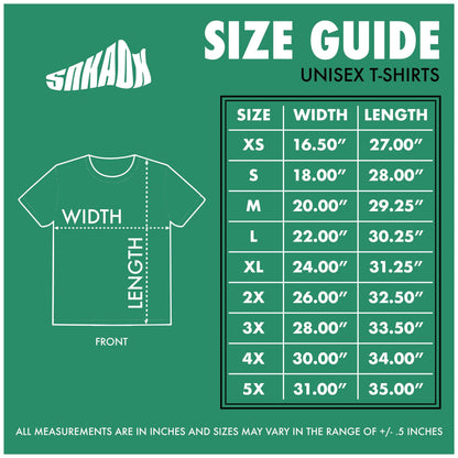 Size Guide For T-Shirts