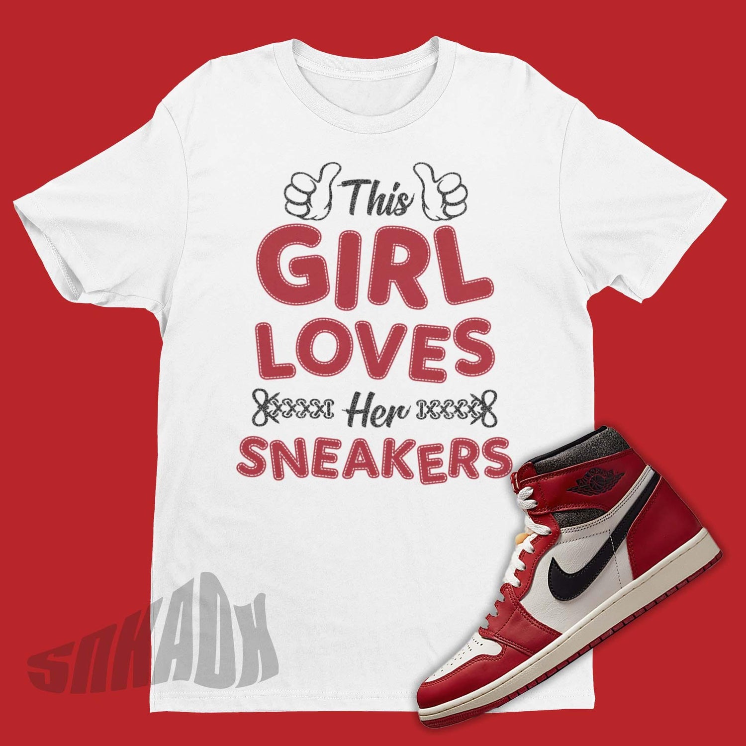 Women Sneaker Lovers Shirt To Match Air Jordan 1 Chicago Lost & Found