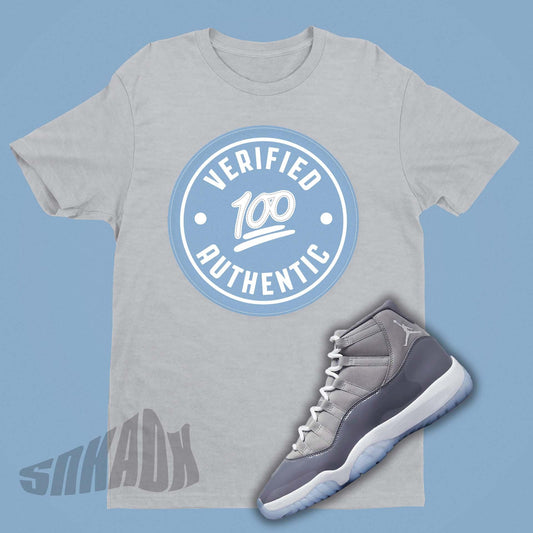 Verified Authentic Jordan Cool Grey Match Shirt