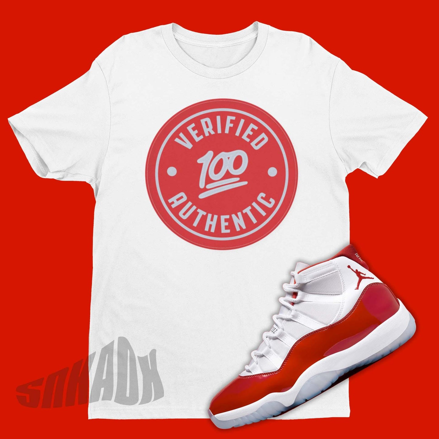 Verified Authentic Shirt To Match Air Jordan 11 Cherry - SNKADX