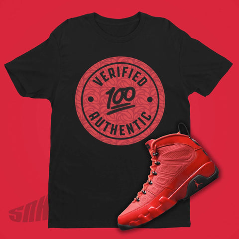 Air Jordan 9 Chile Red Matching Shirt