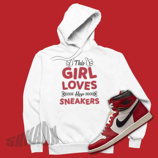 Women Sneakerhead Hoodie To Match Air Jordan 1 Chicago Lost & Found