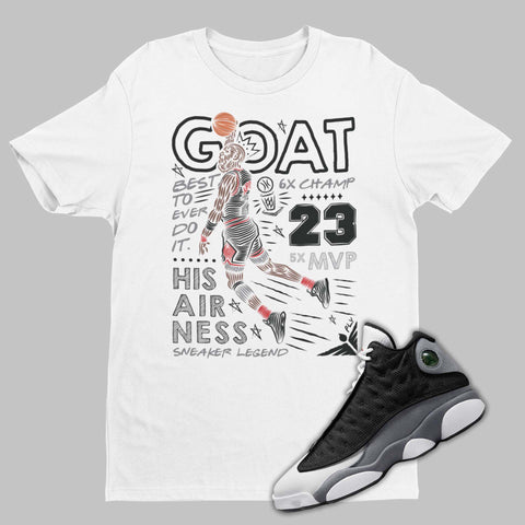 GOAT Jordan 13 Black Flint Matching Shirt