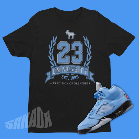 23 Greatest Basketball Player Air Jordan 5 UNC Sneaker Matching Shirt
