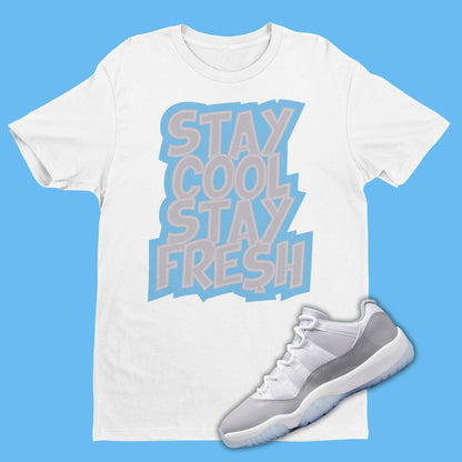 Air Jordan 11 Low Cement Grey matching shirt