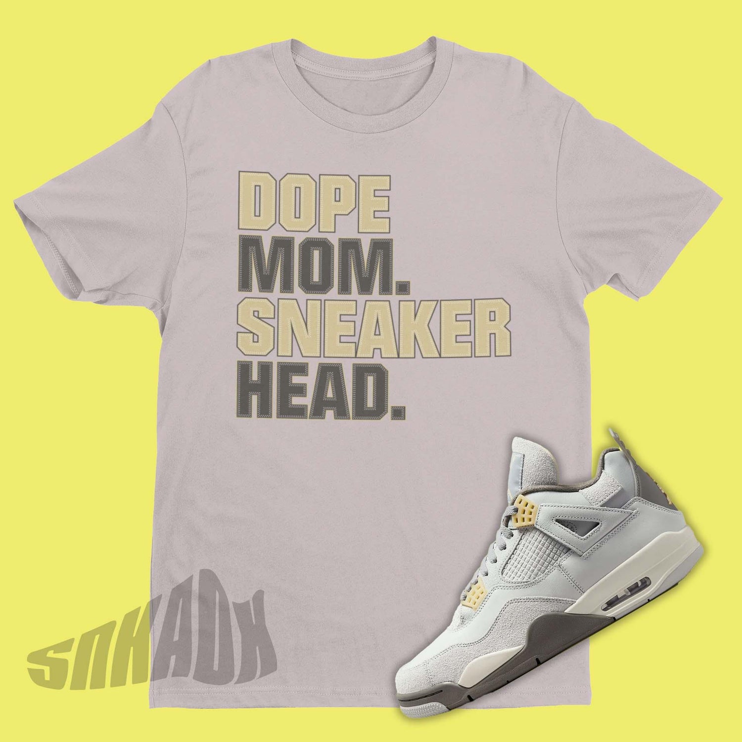 dope mom shirt to match air jordan 4 craft
