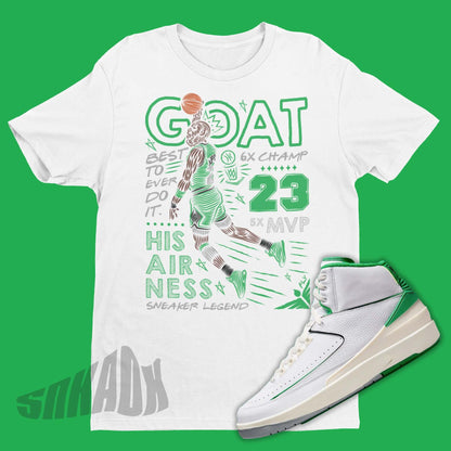 great fo all time shirt to match air jordan 2 lucky green