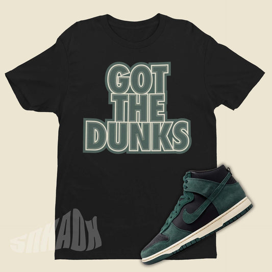 Nike Dunk High Faded Spruce matching shirt