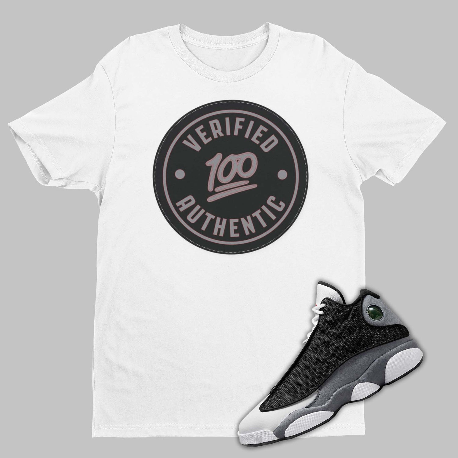 Air Jordan 13 Black Flint Sneaker Matching Shirt | SNKADX