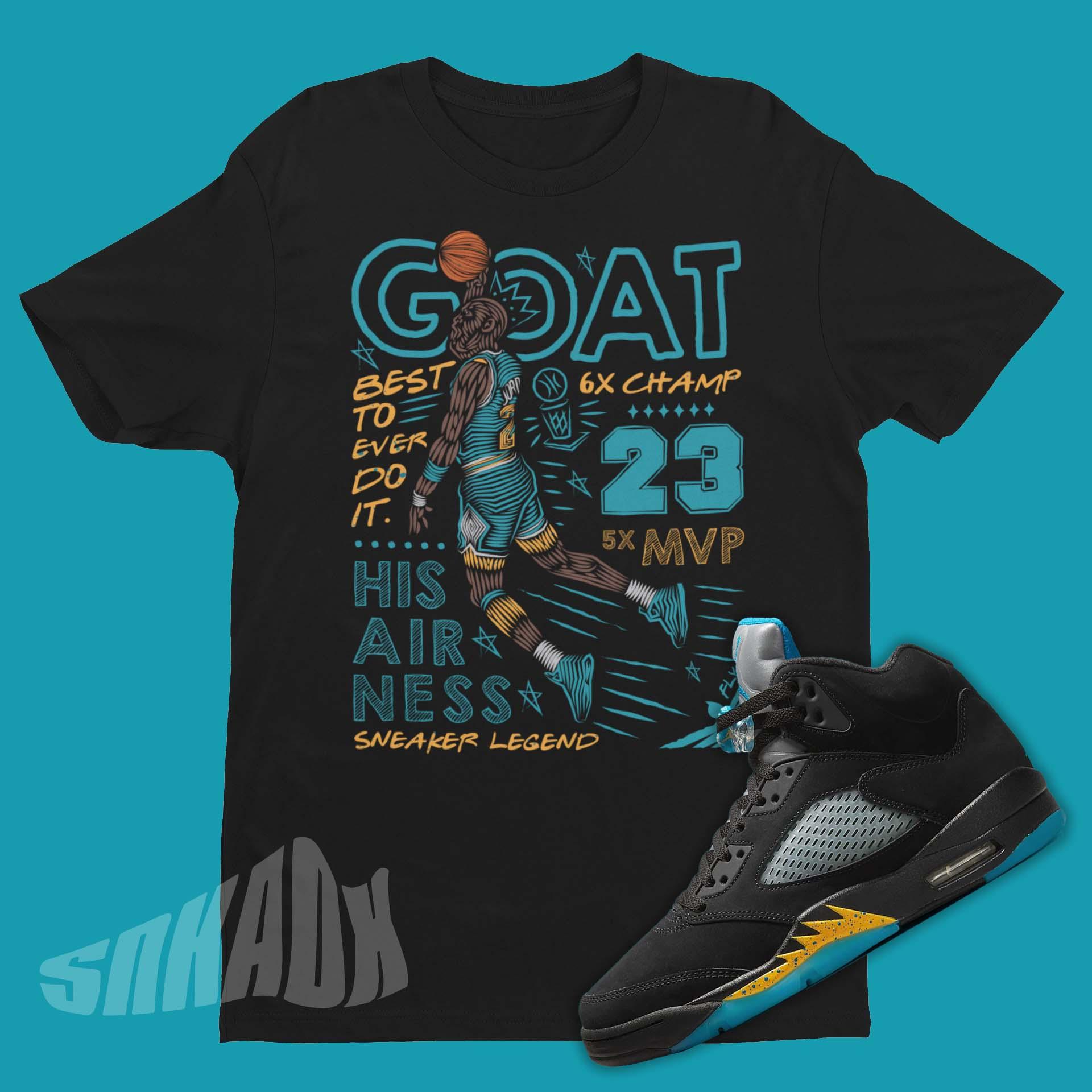 shirt to match air jordan 5 aqua