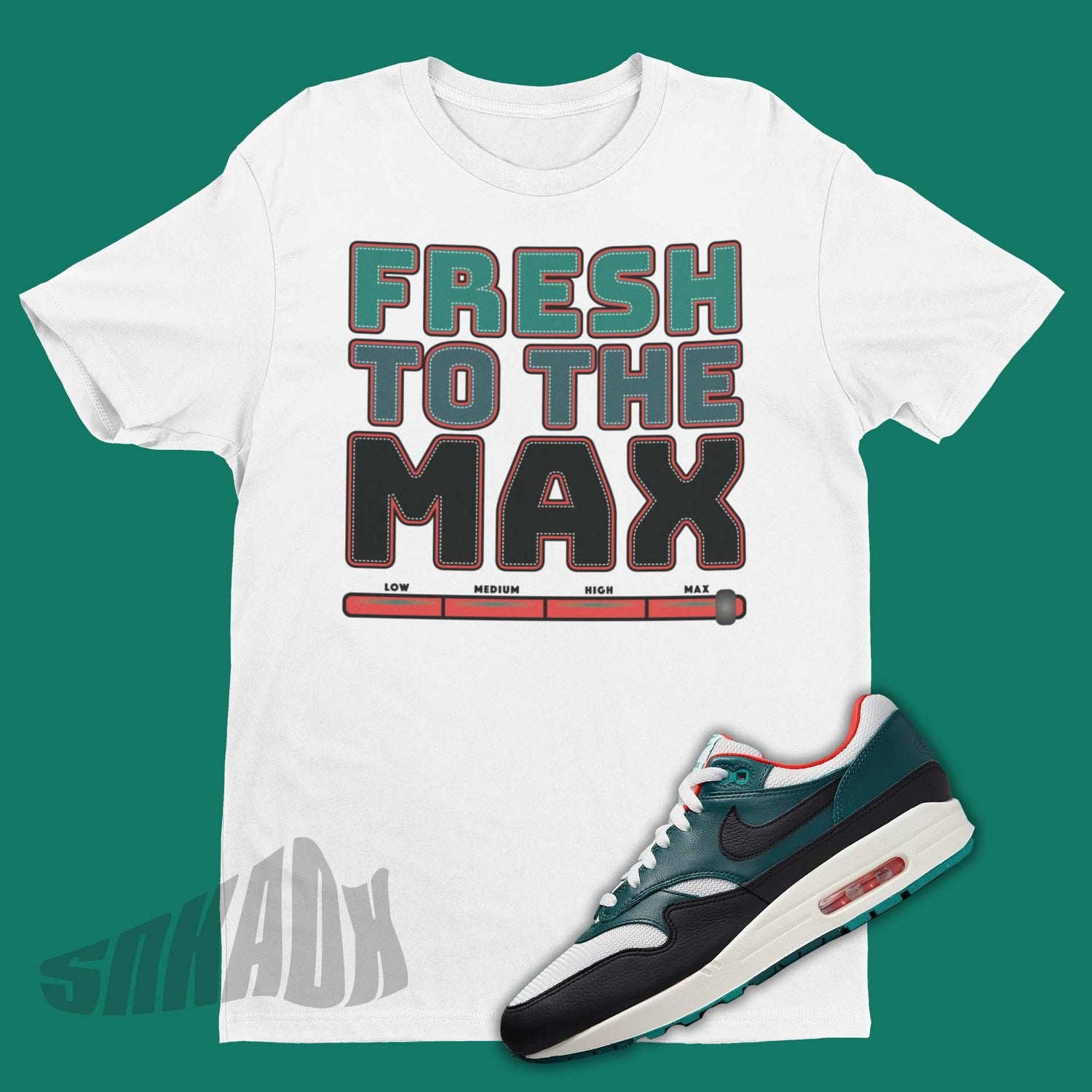 Lebron James x Nike Air Max 1 Liverpool matching shirt