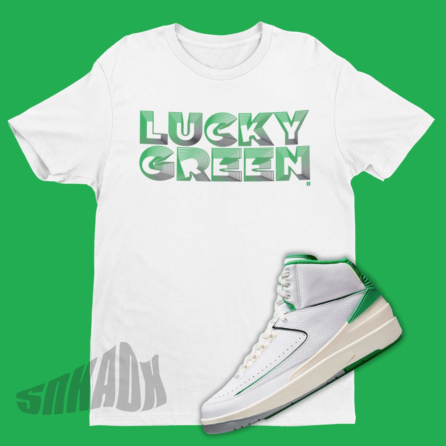 Lucky Green Shirt To Match Air Jordan 2 Lucky Green