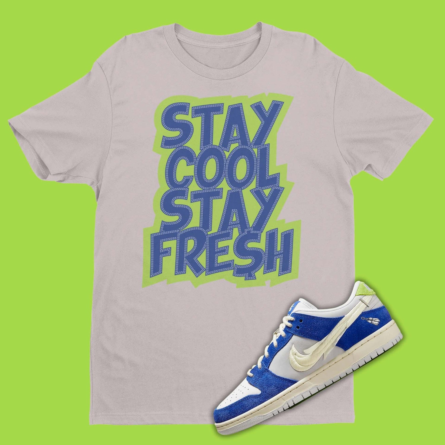 Fly Streetwear x Nike Dunk Low Gardenia shirt