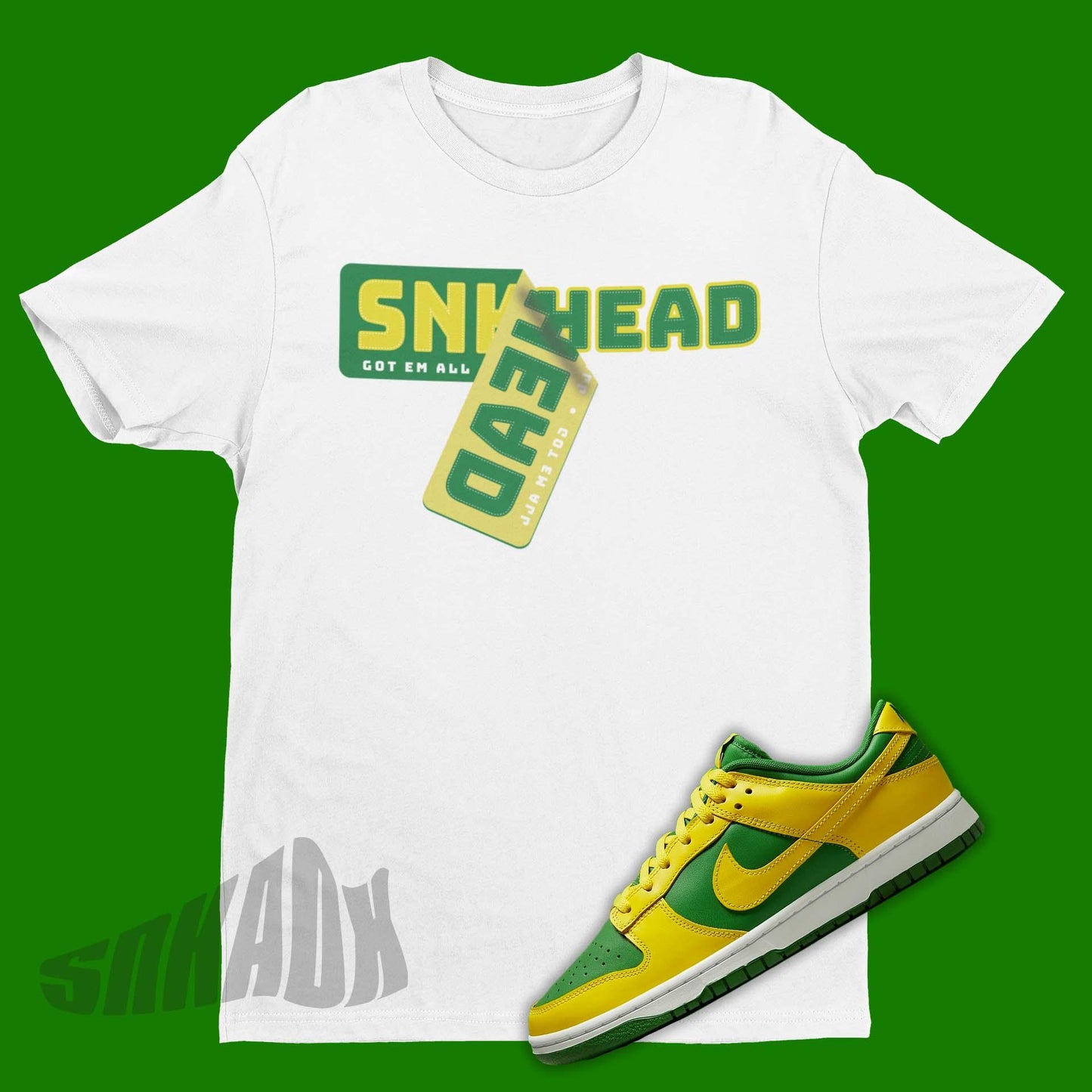 Nike Dunk Low Reverse Brazil matching shirt