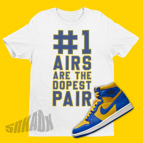 Dopest Jordans Air Jordan 1 Reverse Laney Sneaker Matching Tee Shirt