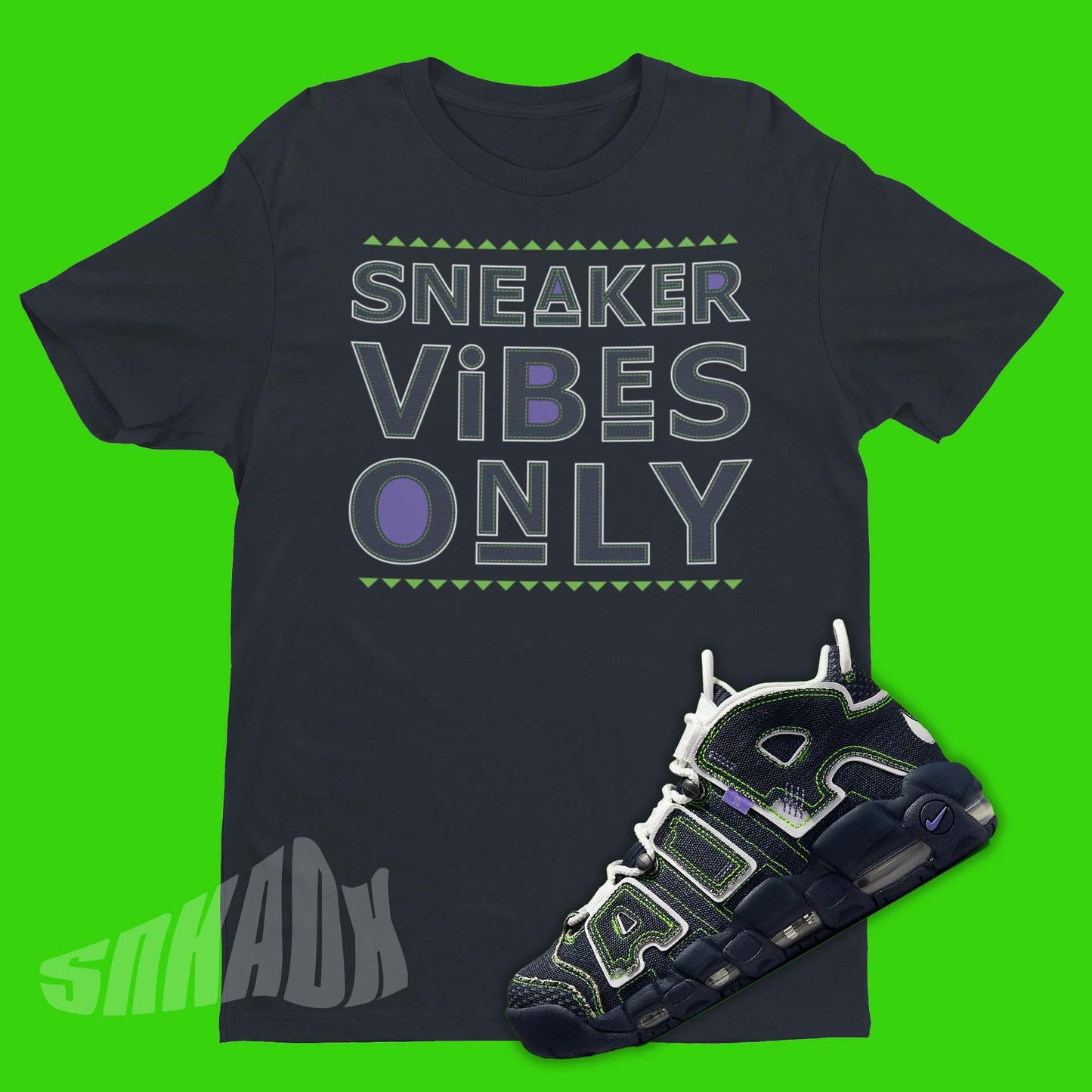 Sneaker Vibes Only Shirt To Match Air More Uptempo Serena Design Crew