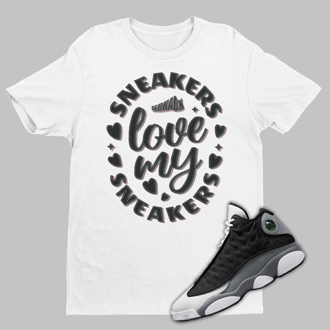 We have the perfect shirt to match your Air Jordan 13 Black Flint. Check out our latest Jordan matching shirts collection and get your sneaker match tee today!