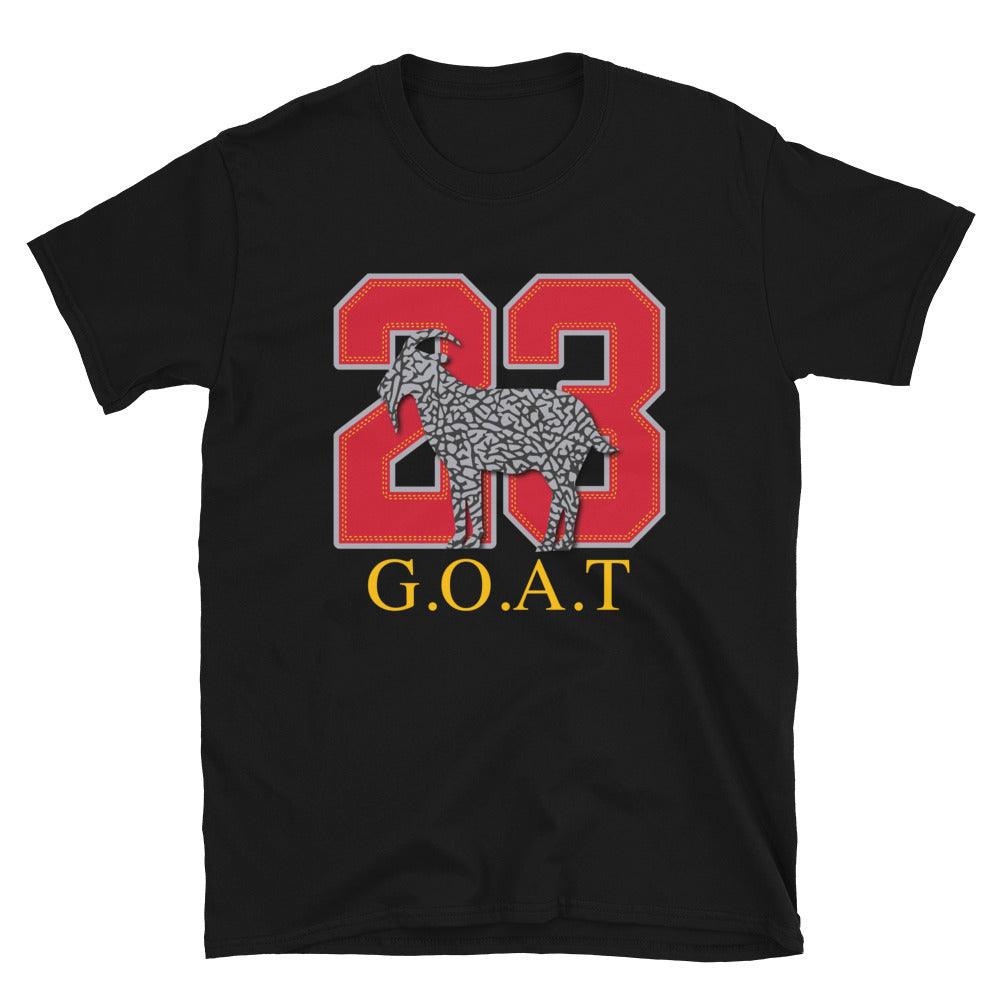 23 GOAT Emoji Shirt to Match Air Jordan 3 Cardinal Red - SNKADX