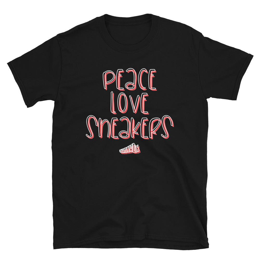 Peace Love Sneakers Shirt to Match Air Jordan 12 Playoff 2022 - SNKADX