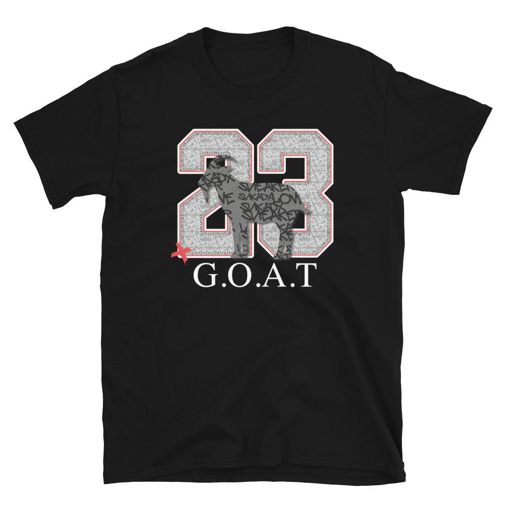 23 G.O.A.T Shirt to Match Air Jordan 1 Retro High OG Rebellionaire - SNKADX