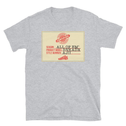 Certified Sneakerhead Shirt To Match Union LA Air Jordan 2 Grey Fog - SNKADX