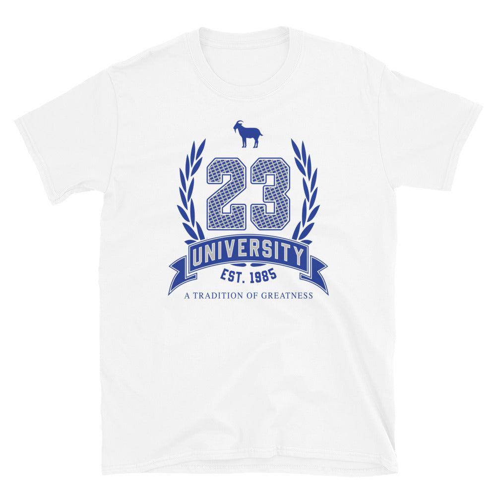 23 University Shirt To Match Air Jordan 5 Racer Blue - SNKADX
