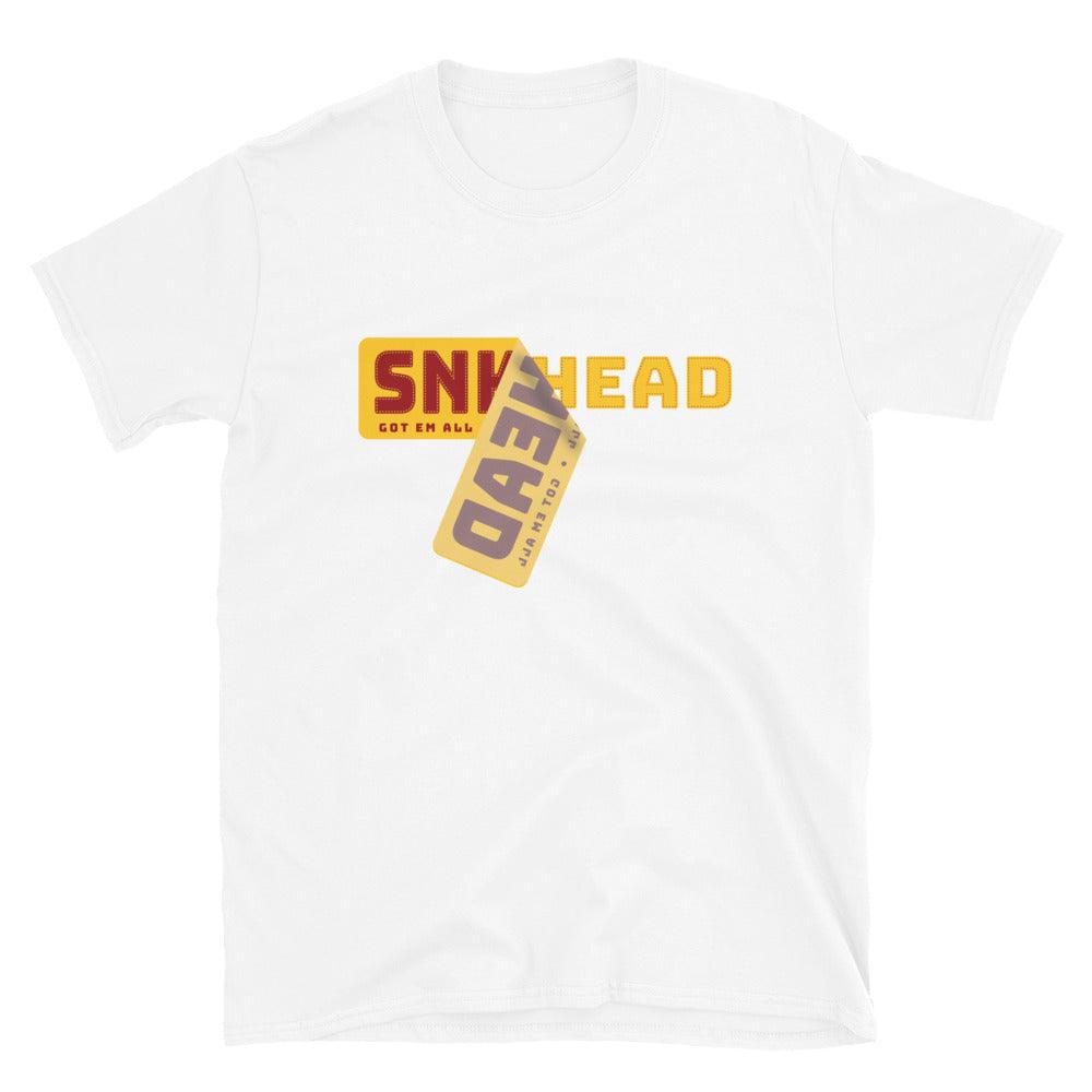 Sneakerhead Sticker Shirt To Match Nike Dunk Midas Gold - SNKADX