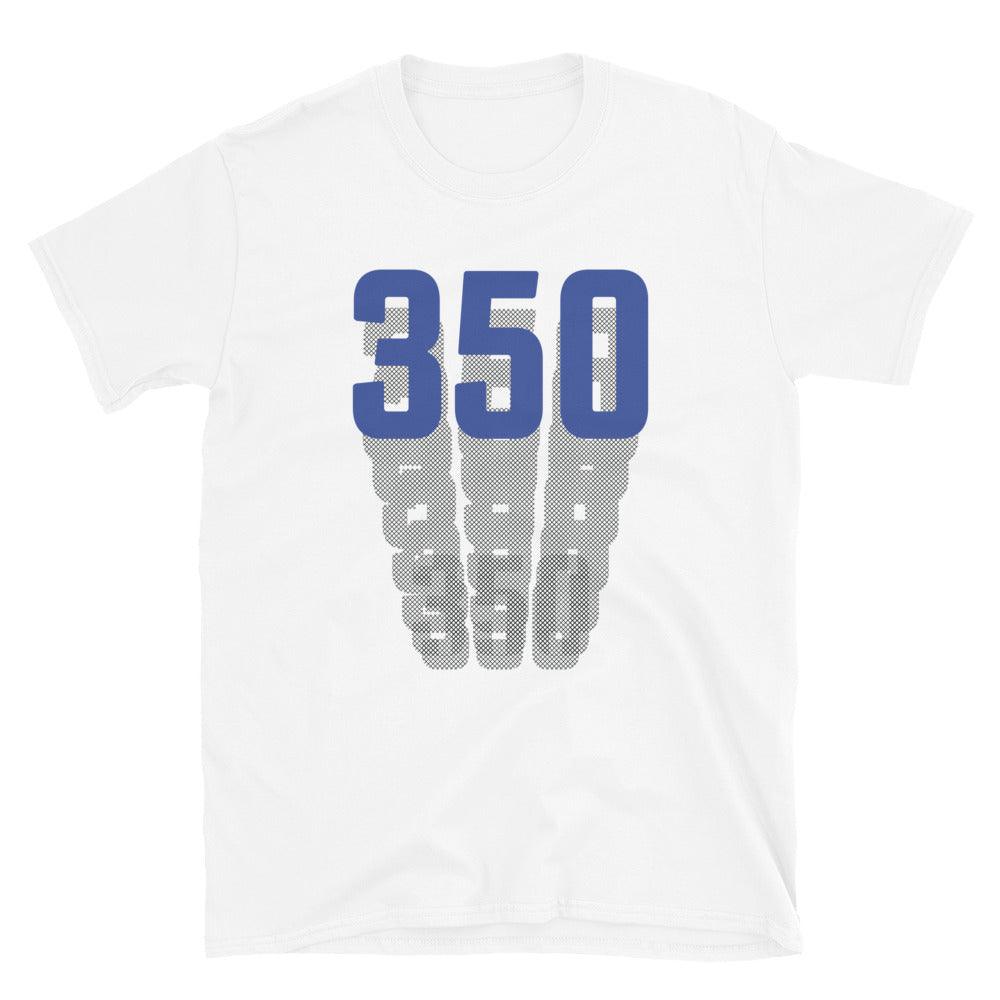 350 Cross Stitch Stack Shirt To Match Yeezy 350 Boost V2 Dazzling Blue - SNKADX