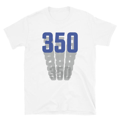 350 Cross Stitch Stack Shirt To Match Yeezy 350 Boost V2 Dazzling Blue - SNKADX