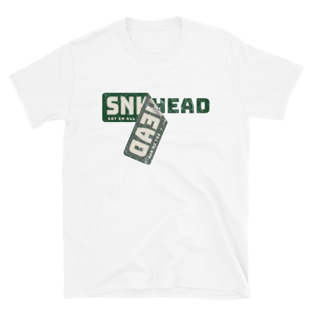 Sneakerhead Sticker Shirt To Match Nike Dunk Low Vintage Green - SNKADX
