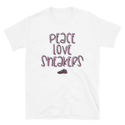 Peace Love Sneakers Shirt To Match Air Jordan 1 Berry Pink - SNKADX
