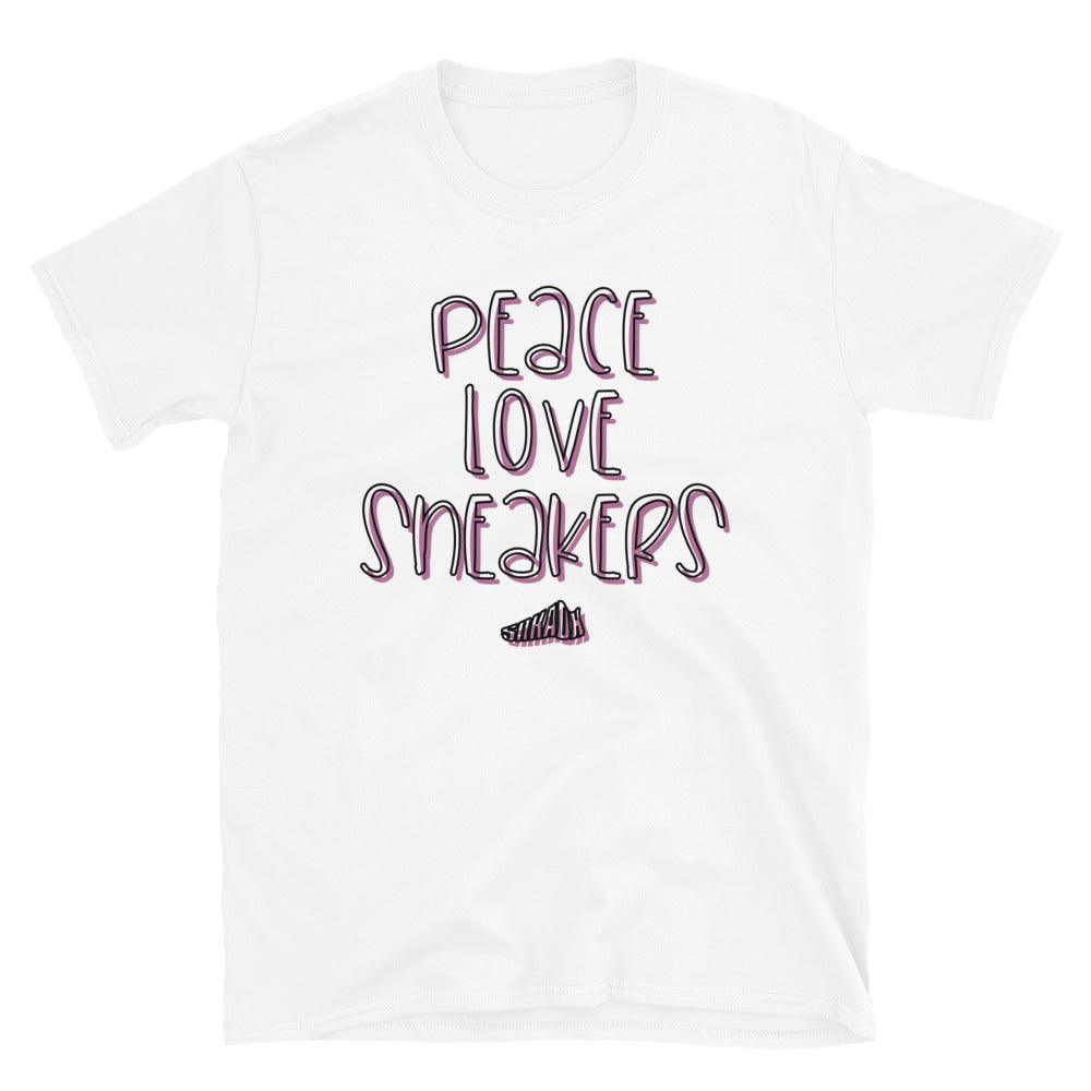 Peace Love Sneakers Shirt To Match Air Jordan 1 Berry Pink - SNKADX