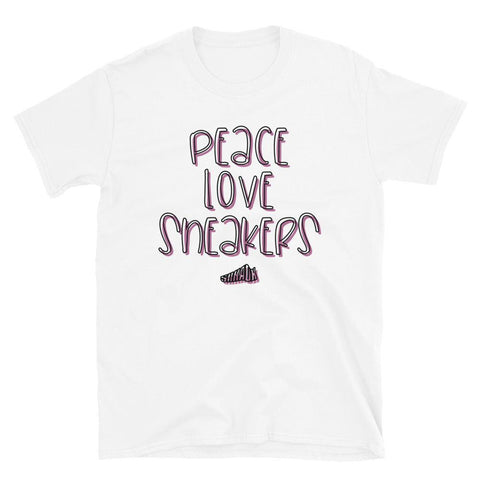 Peace Love Sneakers Shirt To Match Air Jordan 1 Berry Pink - SNKADX