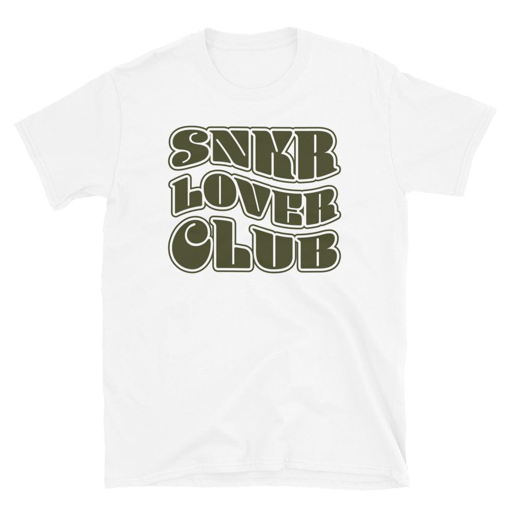 Snkr Lover Club Wavy Font Shirt To Match Nike Dunk High Cargo Khaki - SNKADX