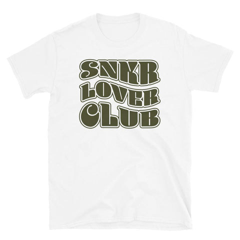 Snkr Lover Club Wavy Font Shirt To Match Nike Dunk High Cargo Khaki - SNKADX